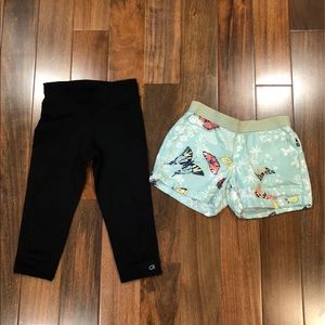 Girls size S GAP shorts and capri leggings in great condition!